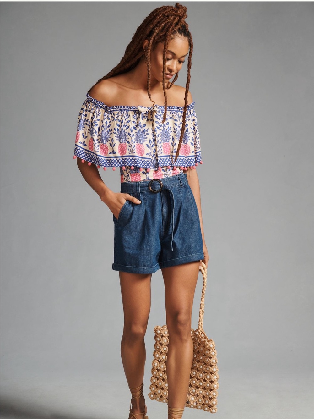 FARM Rio x Anthropologie Off-The-Shoulder Ruffle Blouse - Picture 4 of 9